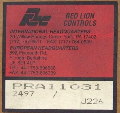 NEW RED LION CONTROLS PRA11031 CONVERTER