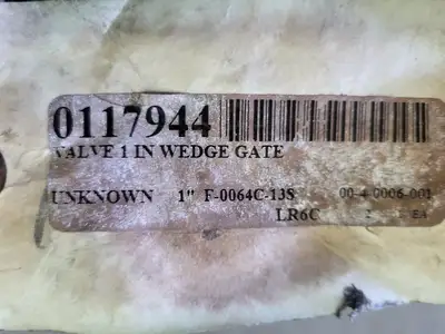 USED FLOW CONTROL COMPONENTS LTD. F-0064C-13S