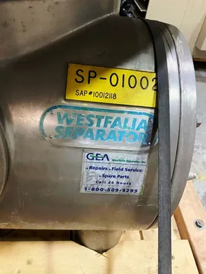 Westfalia MSA 85-06-076 milk clarifier, 316SS.