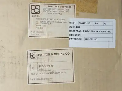NEW PATTON & COOKE RL5F-F21-10