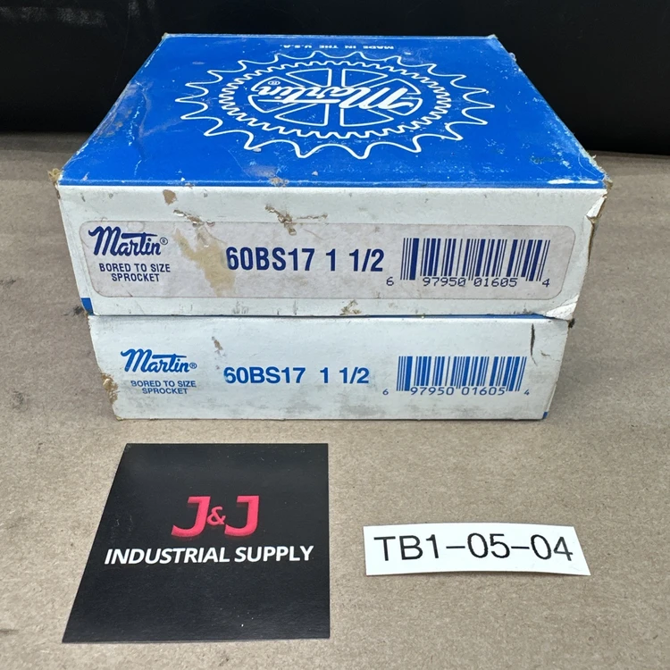 New | in-Stock Martin Sprocket & Gear 60BS17-1-1/2 Roller Conveyors Indiana US | J&J Industrial Supply #1292082