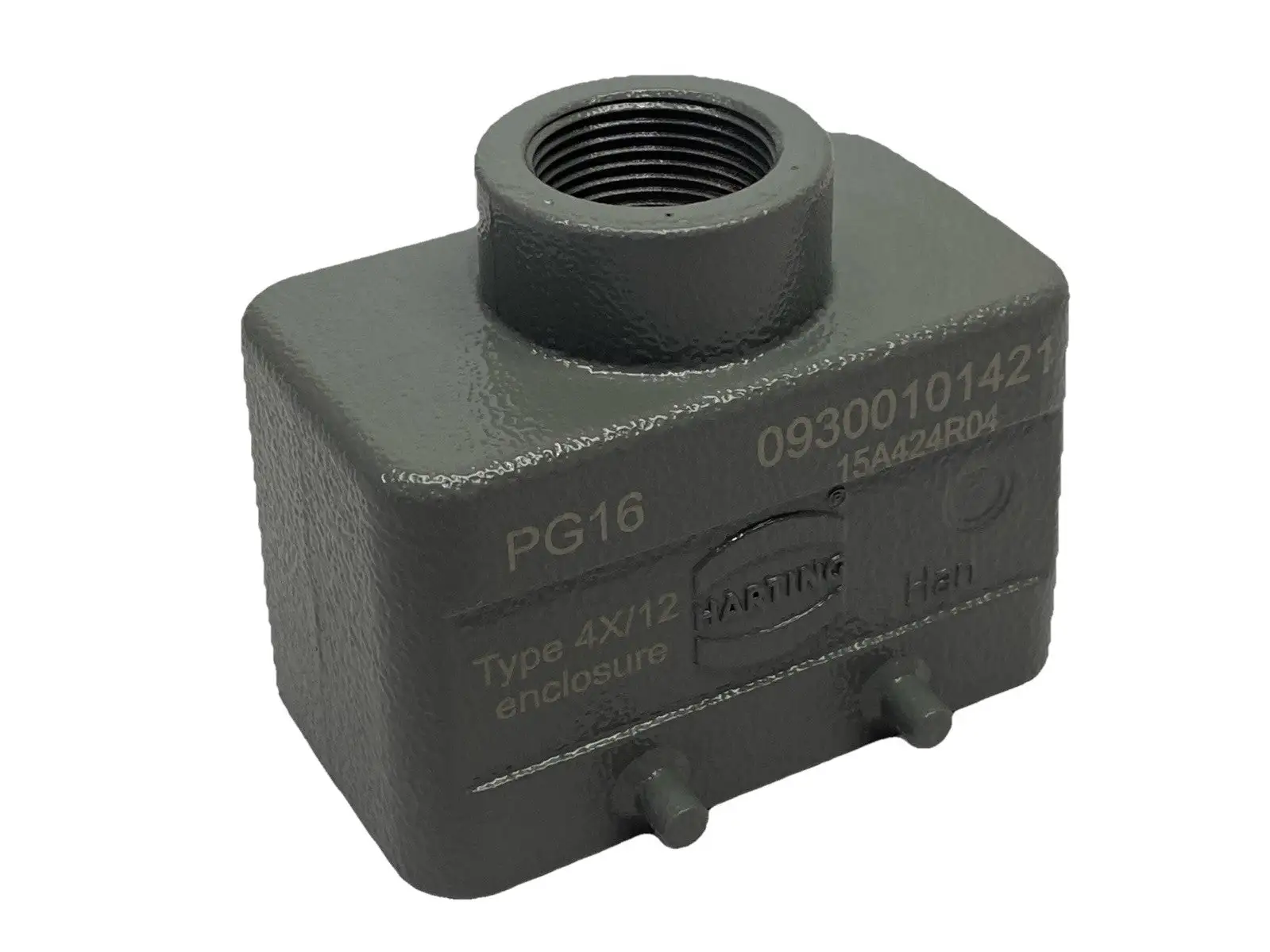 Han B Hood Top Entry LC 4 Pegs PG 16,09300101421 | Harting Han B Hood Top Entry LC 4 Pegs PG 16 Connector Housing 09300101421 - New Other