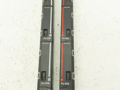 Keyence PJ-55A PJ-50A Light Curtain Sensor Transmitter And Receiver Set 12-24VDC
