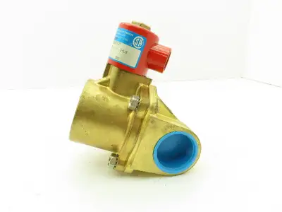 Skinner Lancer 2LF2HB7127 Brass Solenoid Valve 2-Way NC 125 PSI 1-1/4" NPT Steam