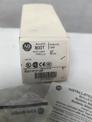 New | in-Stock ALLEN-BRADLEY 800T-PTF16R Miscellaneous Equipment (Electrical & Power) | Surplus Asset Holdings #1201618