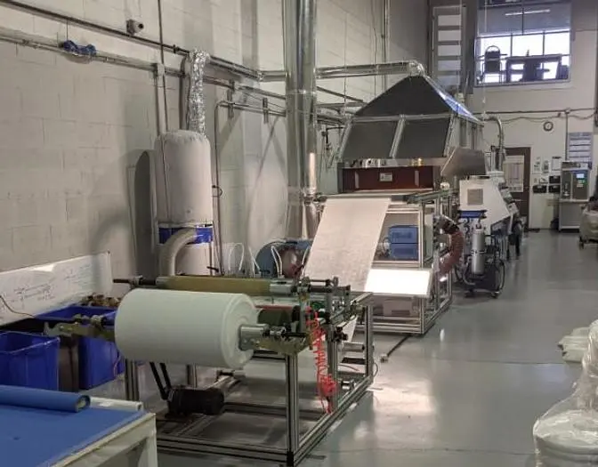 Used BFE PP MELTBLOWN FABRIC MAKING LINE Laminators Pennsylvania US | Global Equipment International, LLC #185064