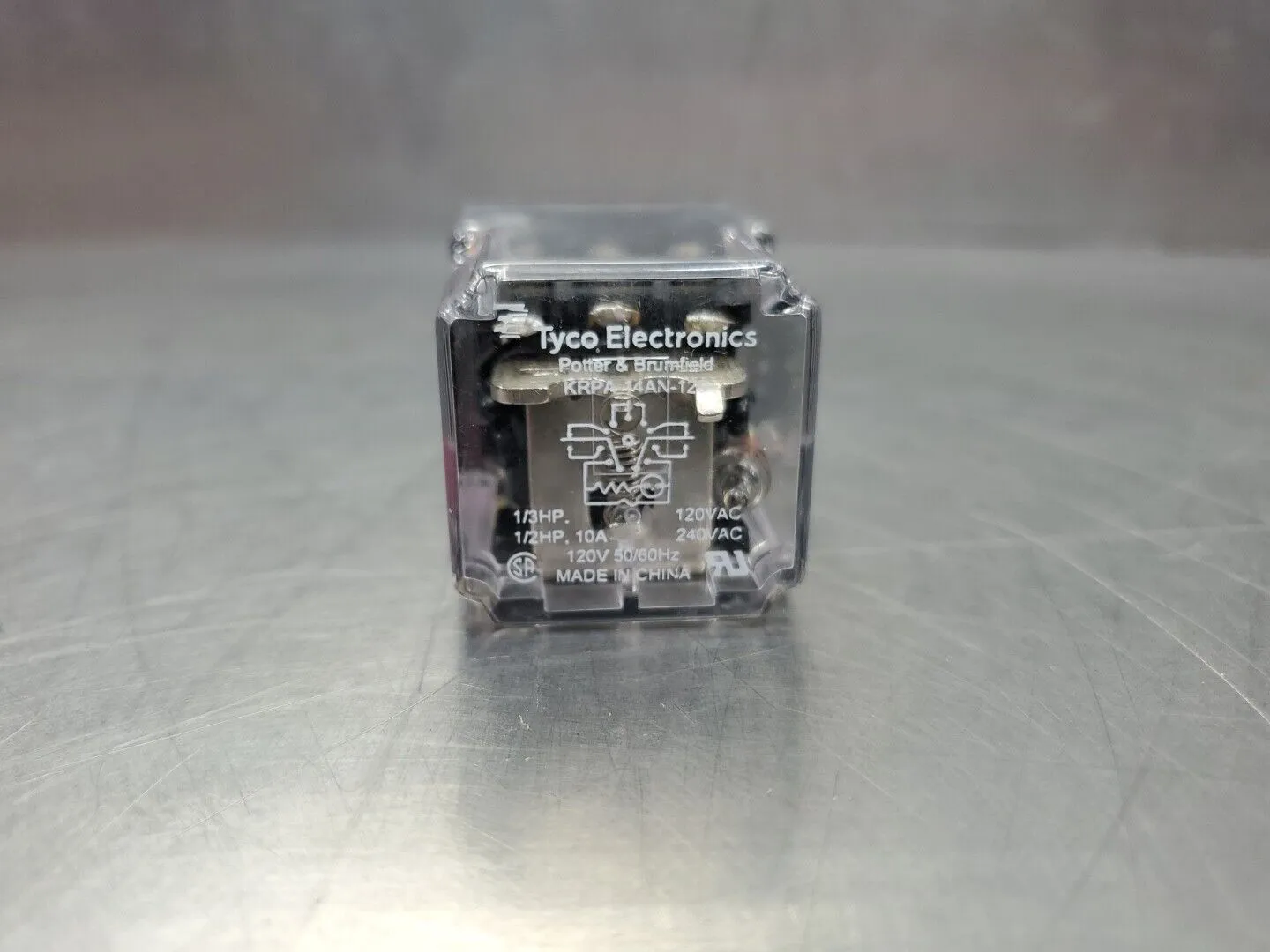 POTTER & BRUMFIELD KRPA-14AN-12 10Amp 120V Relay. 4E-20