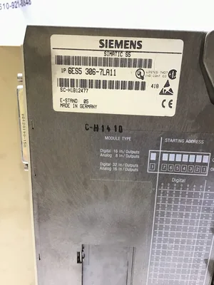 SIEMENS SIMATIC S5 115U CPU943B Processor 6es5-306-7la11 SUBRACK