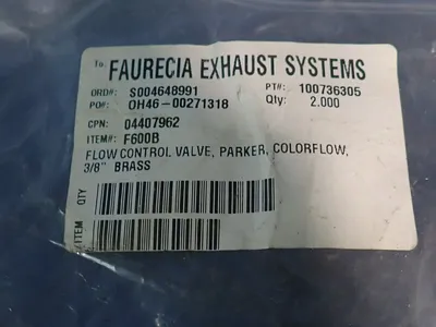 Parker Lot Of 3 Flow Control Valves