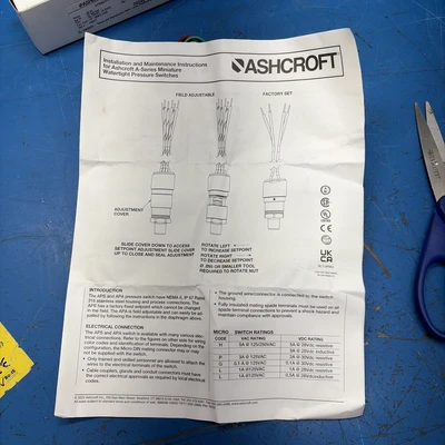 New | in-Stock Ashcroft APSN41P018LS0530#-27R Relays & Switches Indiana US | J&J Industrial Supply #1181255