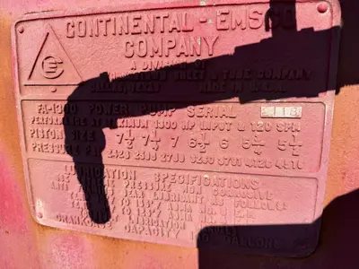 Used CONTINENTAL EMSCO _UNKNOWN_ Piston Pumps Oklahoma US | Oil The Woodlands Group #1500966