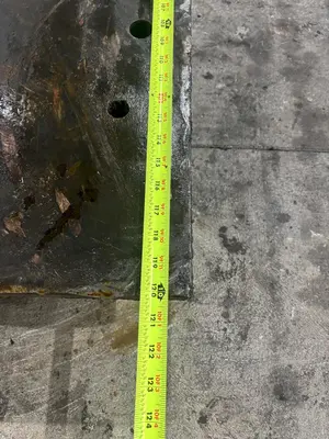 48" X 120" X 2" THICK STEEL FLOOR / BOLSTER PLATE: STOCK #22737