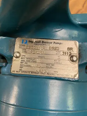 USED INGERSOLL DRESSER 1.25X1X5