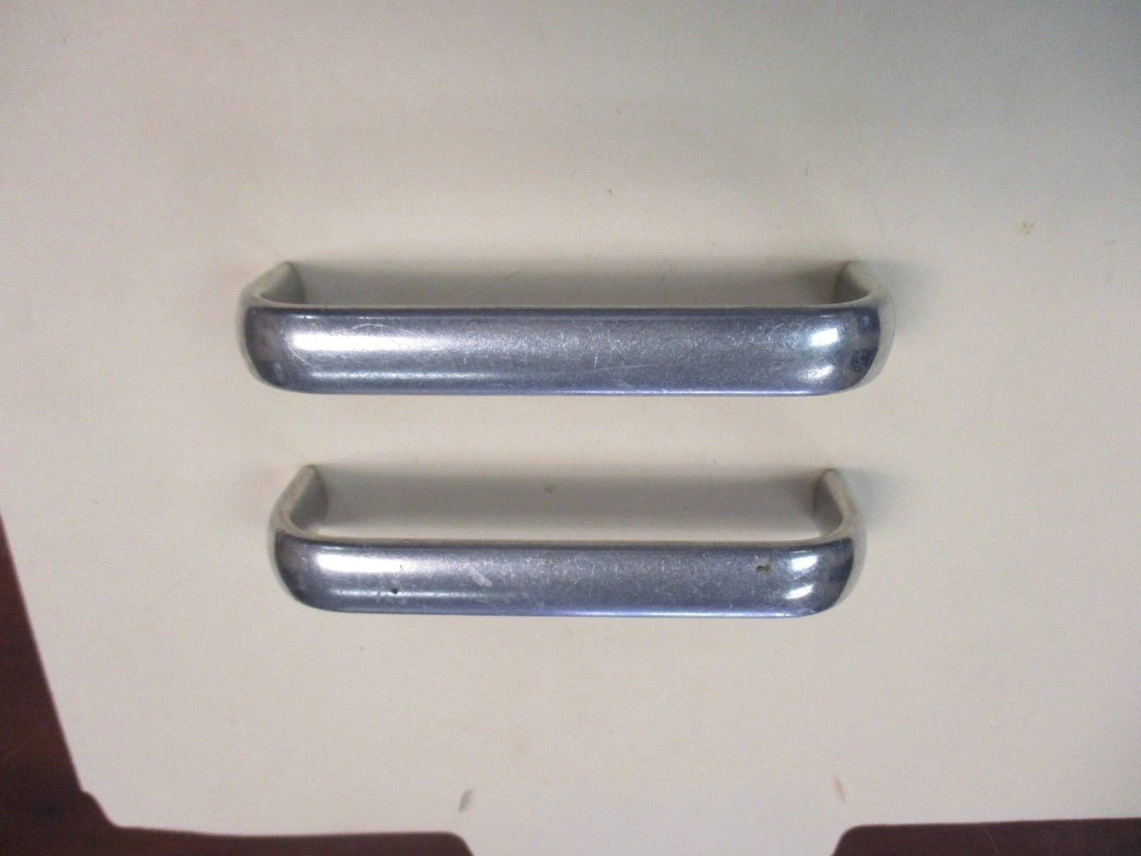 Used 4 3/4 " Chrome Door / Cabinet handles (Steel) QTY 2