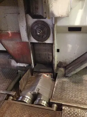 USED HEGENSCHEIDT PN 190 CNC PORTAL WHEELSET LATHE