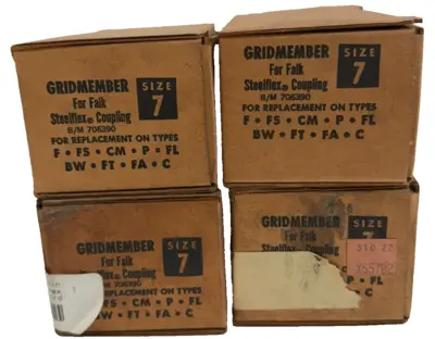 NEW LOT OF 4 FALK 706390 COUPLING SIZE 7