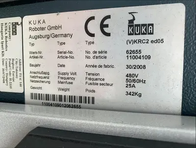 Used 2008 KUKA KR 100-2 HA Robots Michigan US | RAB Industries, Inc. #183962