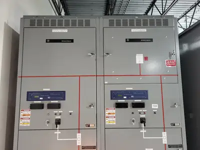 25kV 1200A 3ph Switchgear Unit w/ (2) Power Vac Breaker VB1 27.0-16-0