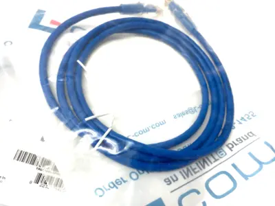 NEW L-COM ETHERNET PATCH CORD CAT5E BLUE