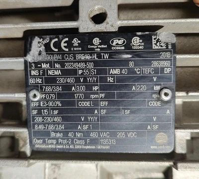 Used NORD SK100LP/4 CUS BRE40 HL TW Gearmotors Kentucky US | Edwards Industrial Repair #1321358