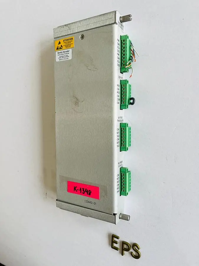 BENTLY NEVADA TACHOMETER I/O MODULE 133442-01 #K-1348
