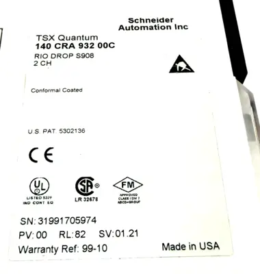 NEW SCHNEIDER 140 CRA 932 00C TSX QUANTUM RIO DROP S908 2CH 140VCRA93200C