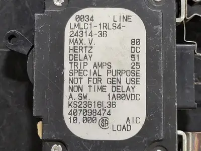 Used AIRPAX LMLC1-1RLS4-24314-36 Switchgears British Columbia CA | Lenmark #241497