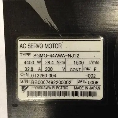 USED YASKAWA ELECTRIC SGMG-44AWA-NJ12