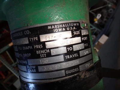 Fisher 1.5" 150 Class, Alloy 20 Control Valve