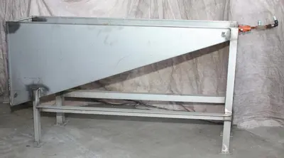 SPC7641  Miscellaneous Equipment feed chute, 14" x 45" x 26", Stainless Steel