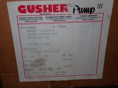 New | in-Stock GUSHER 11019NSSEB Pumps Ohio US | HGR 24 #1184296