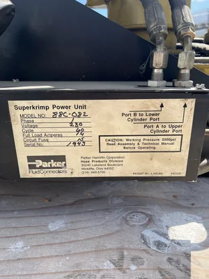 Parker 88C-082 Superkrimp Power Unit