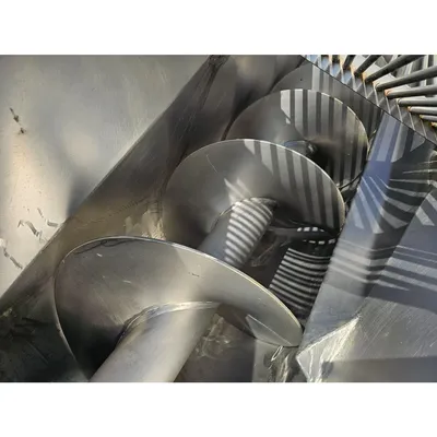 Used 16" Dia. X 18'-5"L Stainless Steel Incline Screw Conveyor