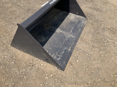 New old stock Paladin 48” high capacity smooth bucket for a mini skid steer, welded on cutting edge,...