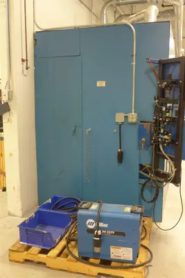 12" ITW WELDING AUTOMATION LATHE, WITH MILLER WELD CONTROLLER & MILLER XMT 304 SERIES ARC WELDER: YOBRO #24402