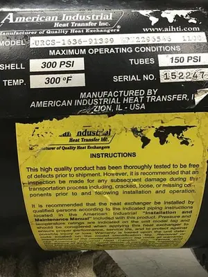 USED AMERICAN INDUSTRIAL URCS-1636-91309