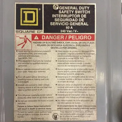 USED SQUARE D D322N