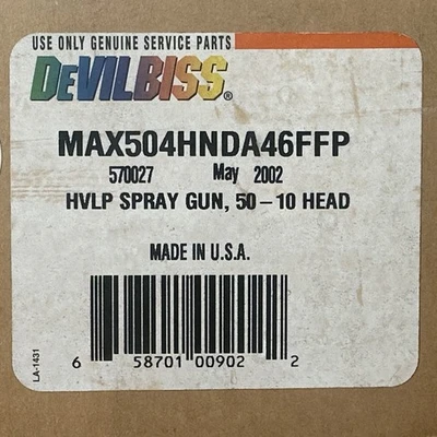 NEW DeVilbiss MAX504HNDA46FFP