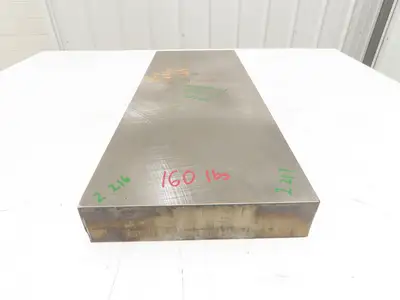 Mild Carbon Steel Flat Ground Stock 2.21" x 9-3/4" x 26-1/4"  160Lbs