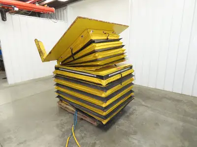 Knight FLT5257 Pneumatic Lift Tilt Table Tote Tipper 4000lb 30° Degree 57x52"