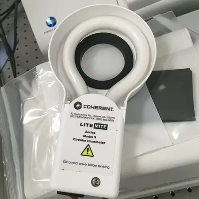CARL ZEISS MICROSCOPE AXIOTECH VARIO 100HD WITH KONICA MINOLTA SPECTROPHOTOMETER