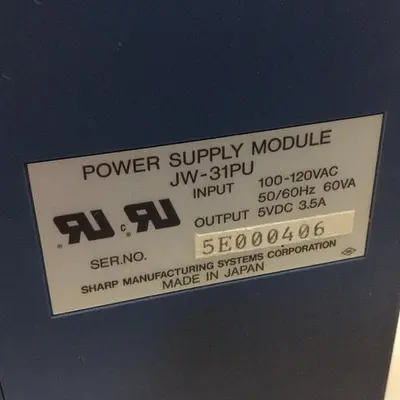 USED SHARP JW-31PU