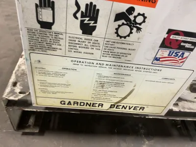 Used 1997 GARDNER DENVER EBERGH AIR COMPRESSOR Rotary Screw & Sliding Vane Air Compressors Michigan US | Miedema Asset Management Group #1320538