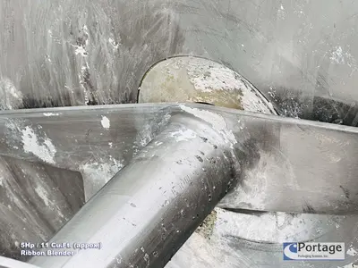USED AARON PROCESS EQUIPMENT 11-CU.FT. JACKETED RIBBON BLENDER