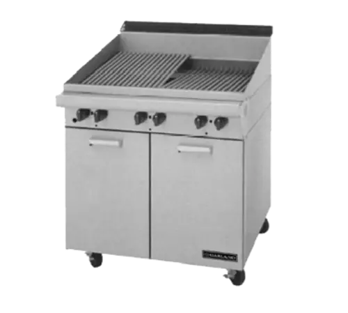 Garland M34BT Master Series Charbroiler, 34"W x 23"D, Briquettes, Modular, Natural Gas
