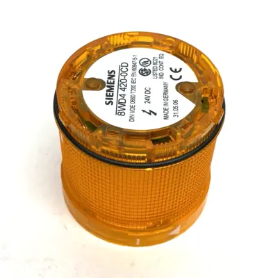 New | in-Stock Siemens SIRIUS Single-Flash Light Element, Yellow/Amber 24VDC Light Source Equipment Michigan US | Maverick Industrial Sales #1402139