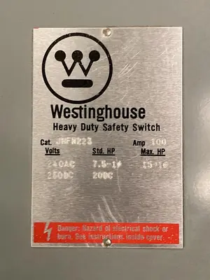USED WESTINGHOUSE JHFN223