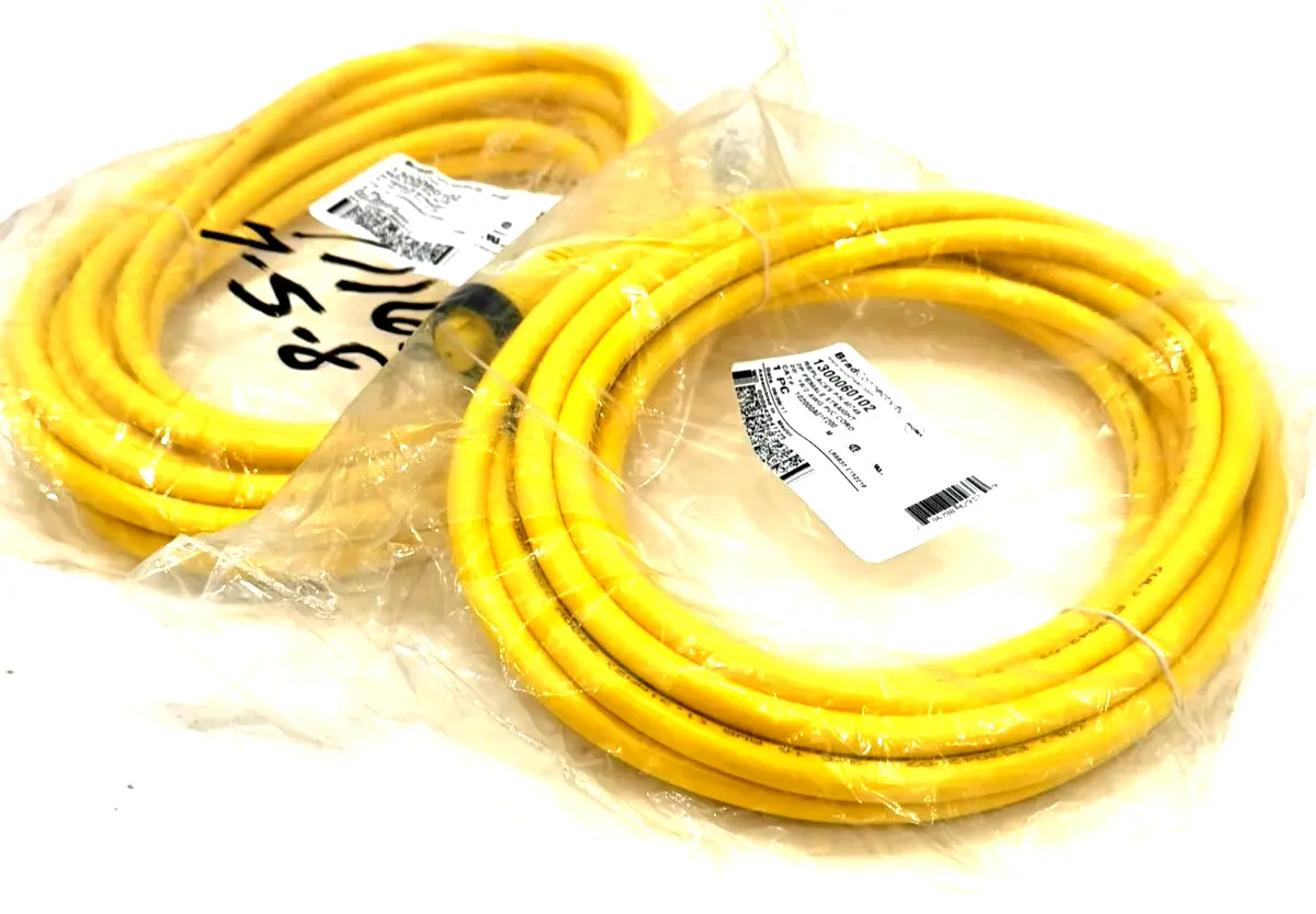 NEW LOT OF 2 MOLEX WOODHEAD 102000A01F200 PVC CORD 2P/FEMALE