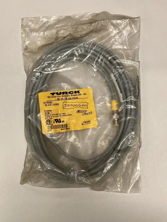 Used TURCK RS 4.5T-6/S653 Cable & Wire Ohio US | Surplus Asset Holdings #1234471