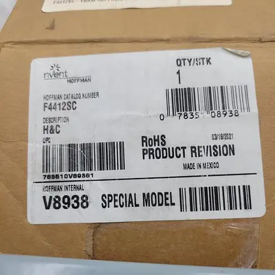New | in-Stock HOFFMANN HOFFMAN ENCLOSURES F4412SC / V8938 **NEW IN BOX** Misc Electrical & Power Parts | ND Industrial Surplus #1219627